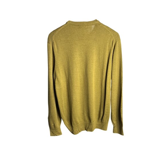 Spains Bruno Baresi Men's Olive Green Wool Blend Crew Neck Sweater EU 52/XL - Picture 2 of 9